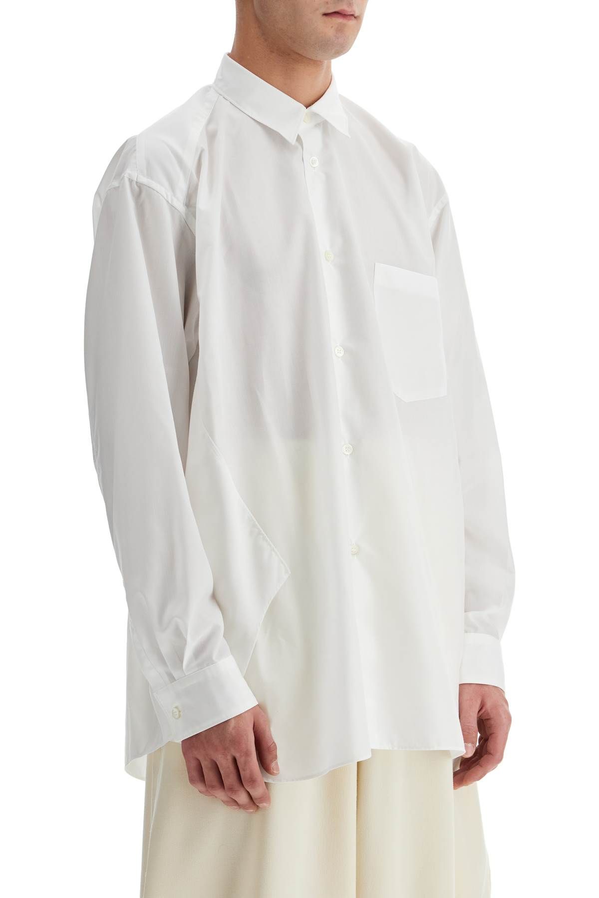 Shop Comme Des Garçons Homme Deux Twisted Effect Shirt In White