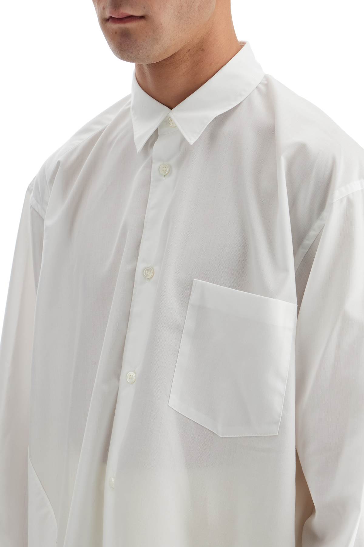 Shop Comme Des Garçons Homme Deux Twisted Effect Shirt In White