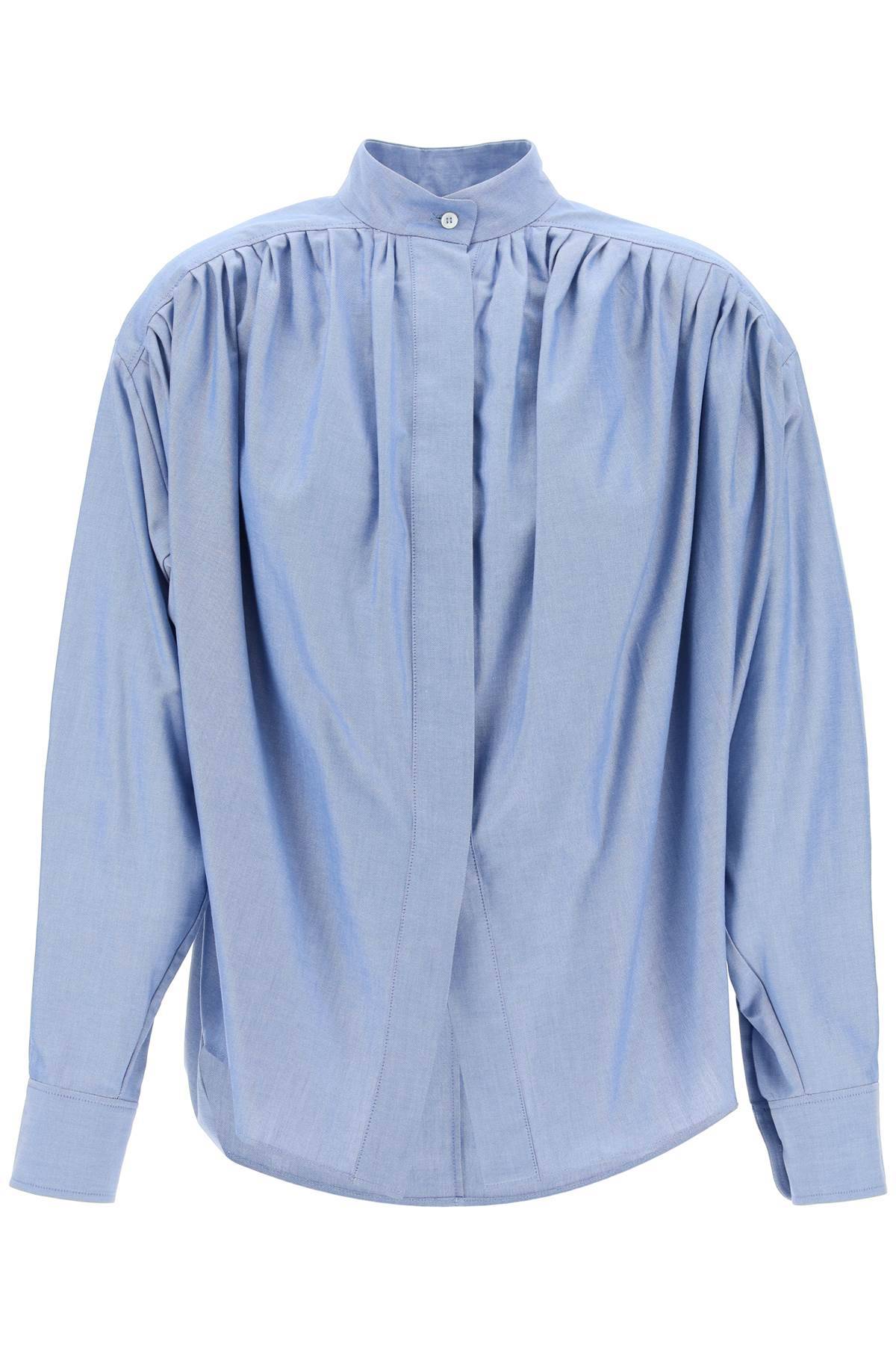 Shop Etro Oxford Egg-shaped Oxford Shirt In Light Blue