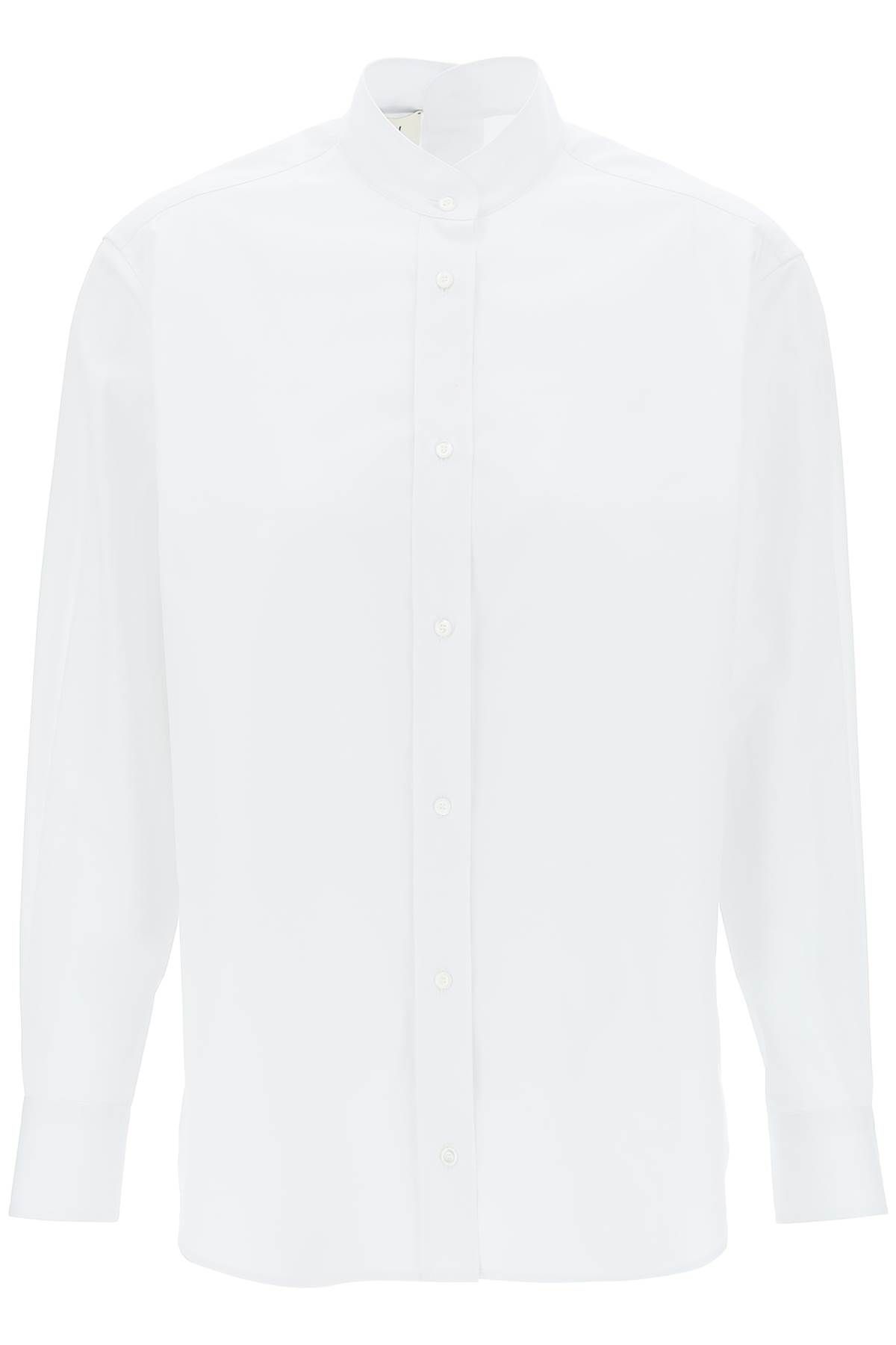 Fendi "korean-style Collared Shirt In White
