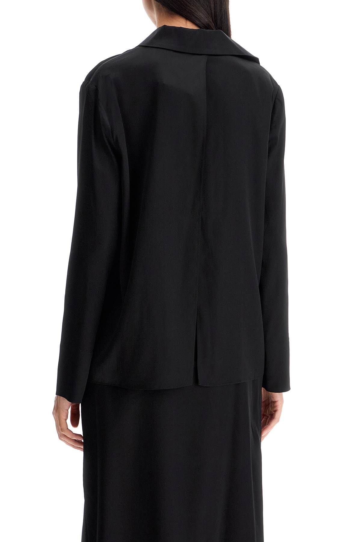 Shop Jacquemus Open Shirt 'the Night Chemise In Black