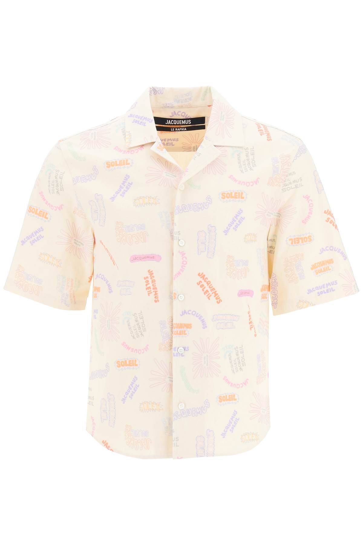 Shop Jacquemus 'la Chemise Aouro' Shirt In Beige,multicolor