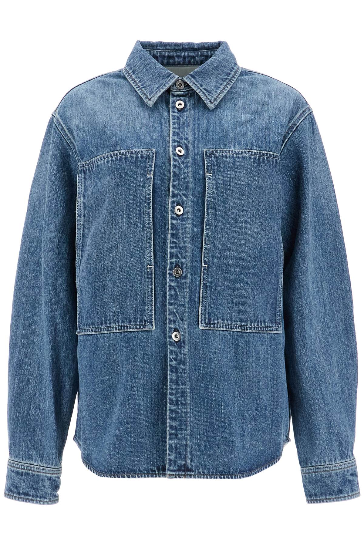 Shop Jil Sander Denim Overshirt In Blue