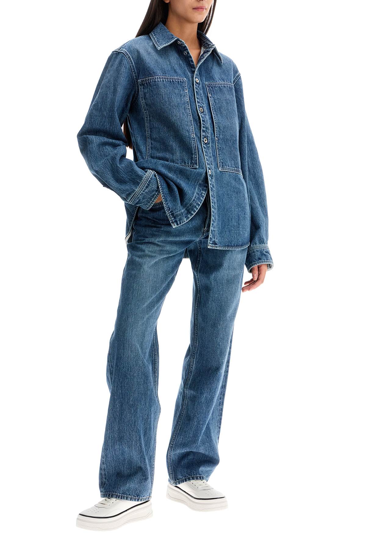 Shop Jil Sander Denim Overshirt In Blue