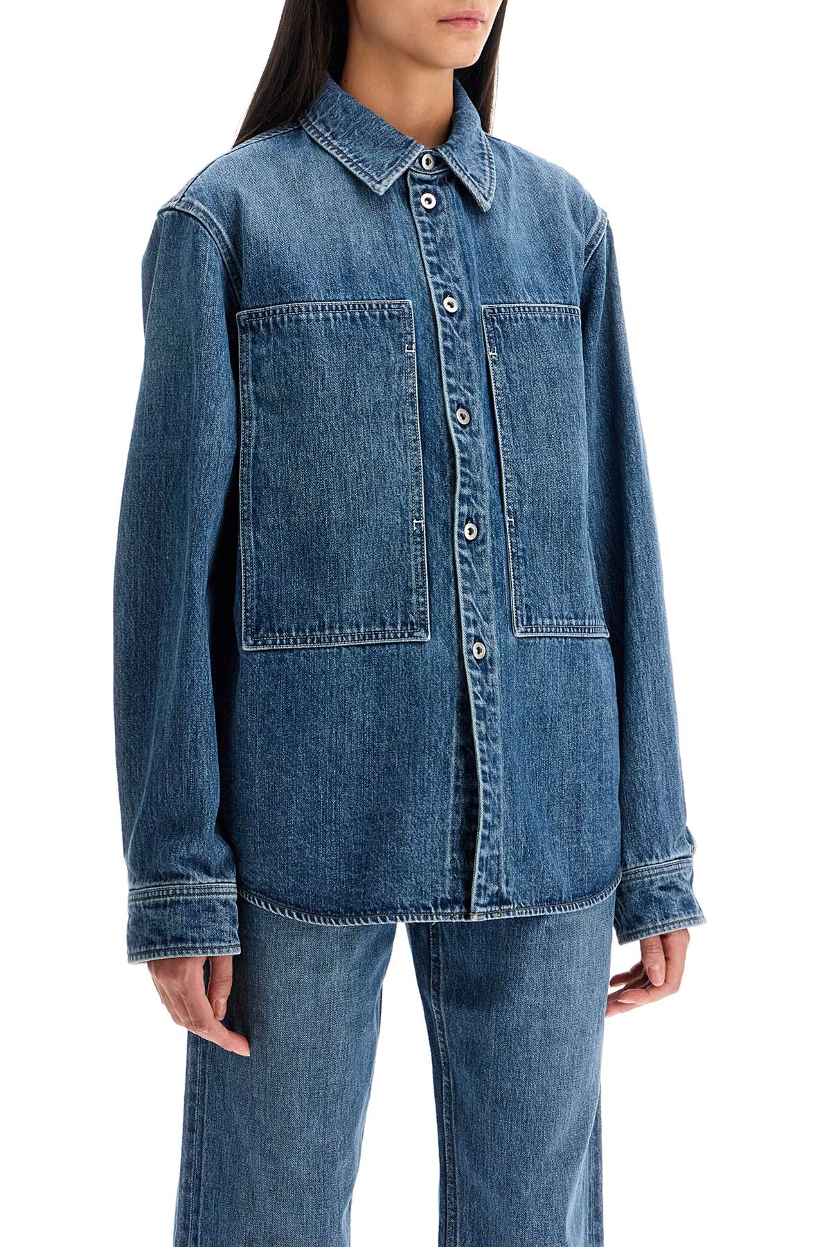 Shop Jil Sander Denim Overshirt In Blue