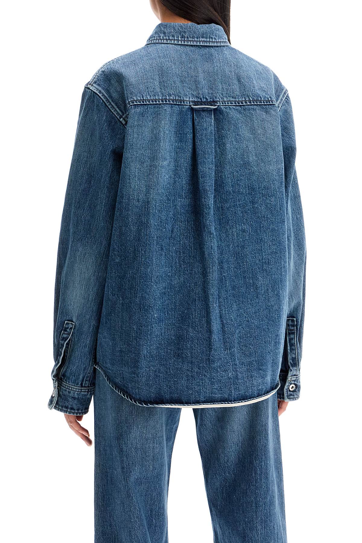 Shop Jil Sander Denim Overshirt In Blue