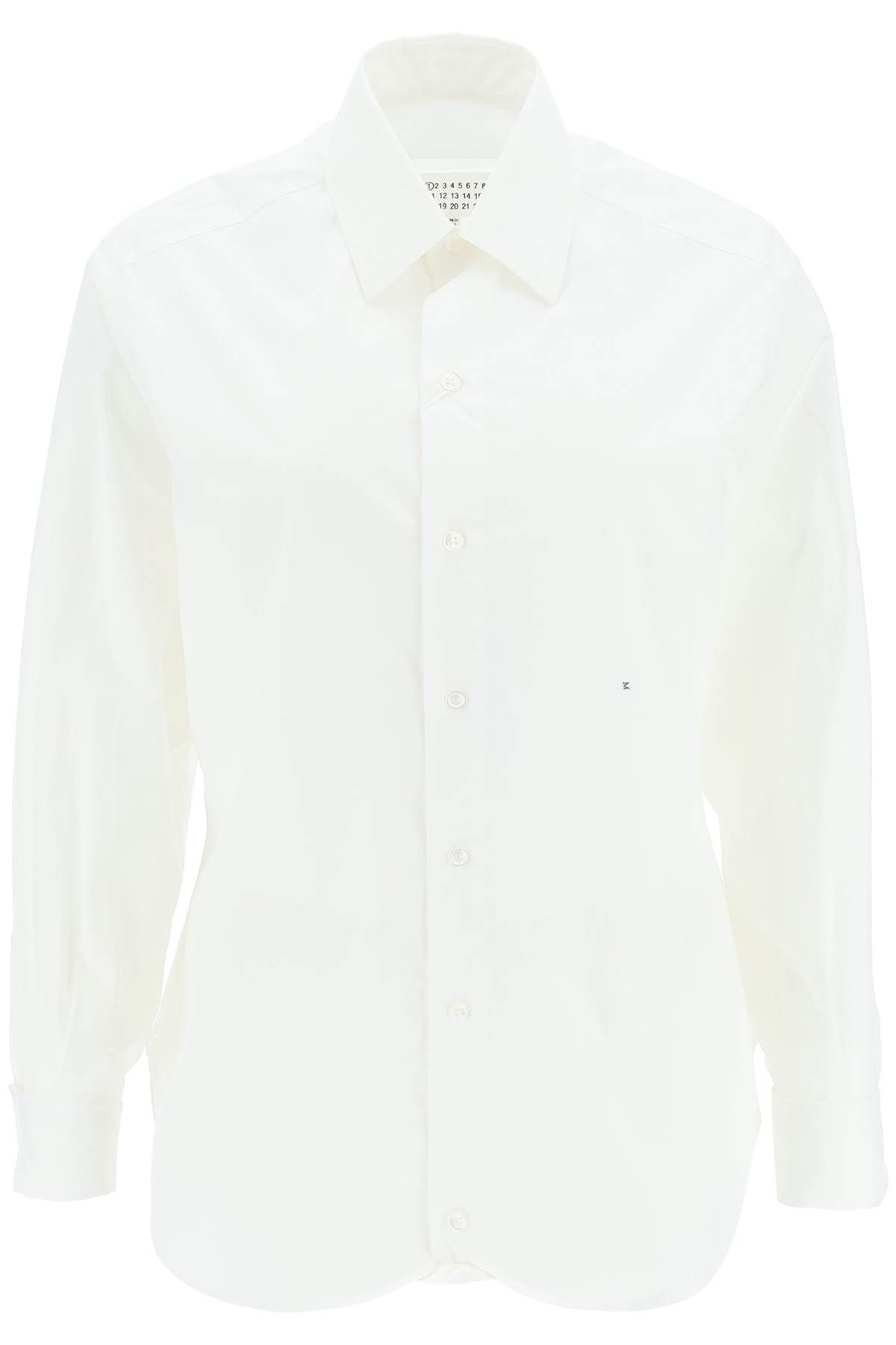 Shop Maison Margiela 'm' Cotton Shirt In White
