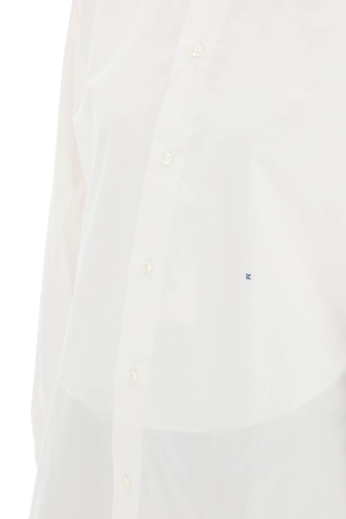 Shop Maison Margiela 'm' Cotton Shirt In White