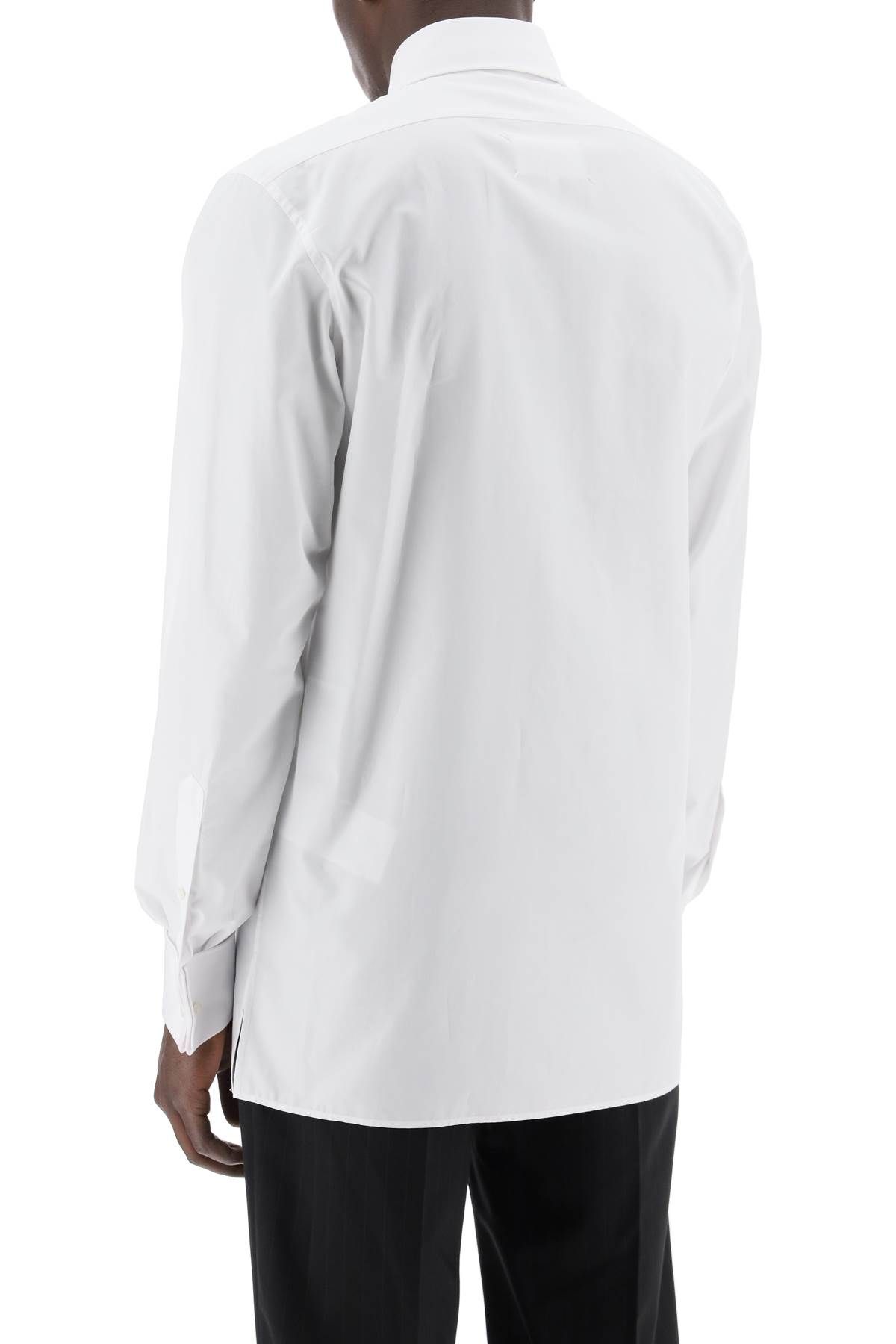 Shop Maison Margiela "shirt With Pointed Collar" In White