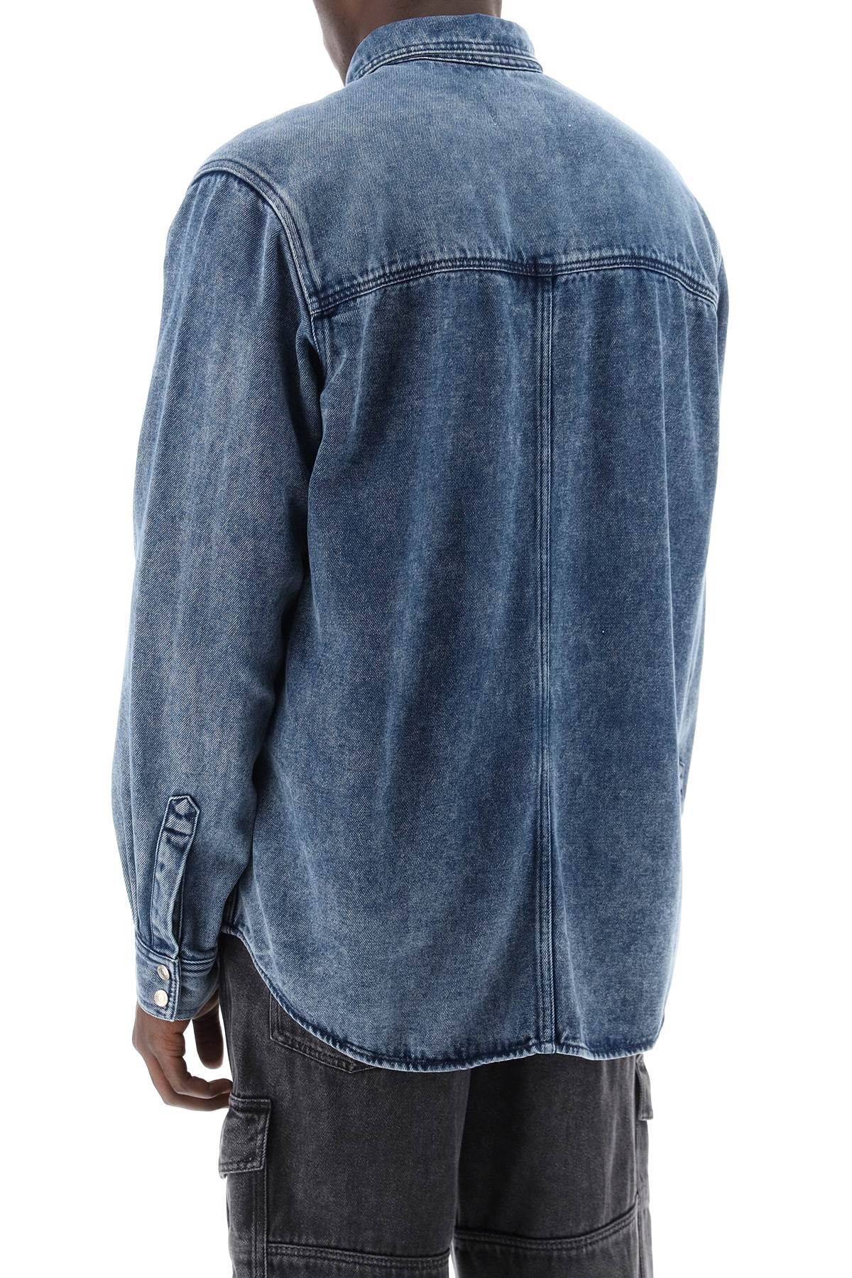 Shop Marant Overshirt In Denim Tailly In Blue
