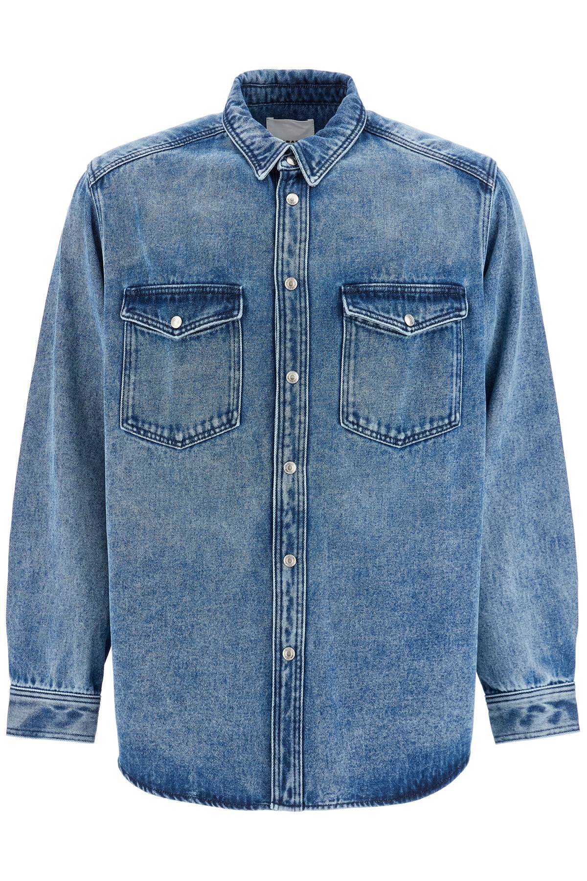 Shop Marant Tailly Denim Overshirt In Blue