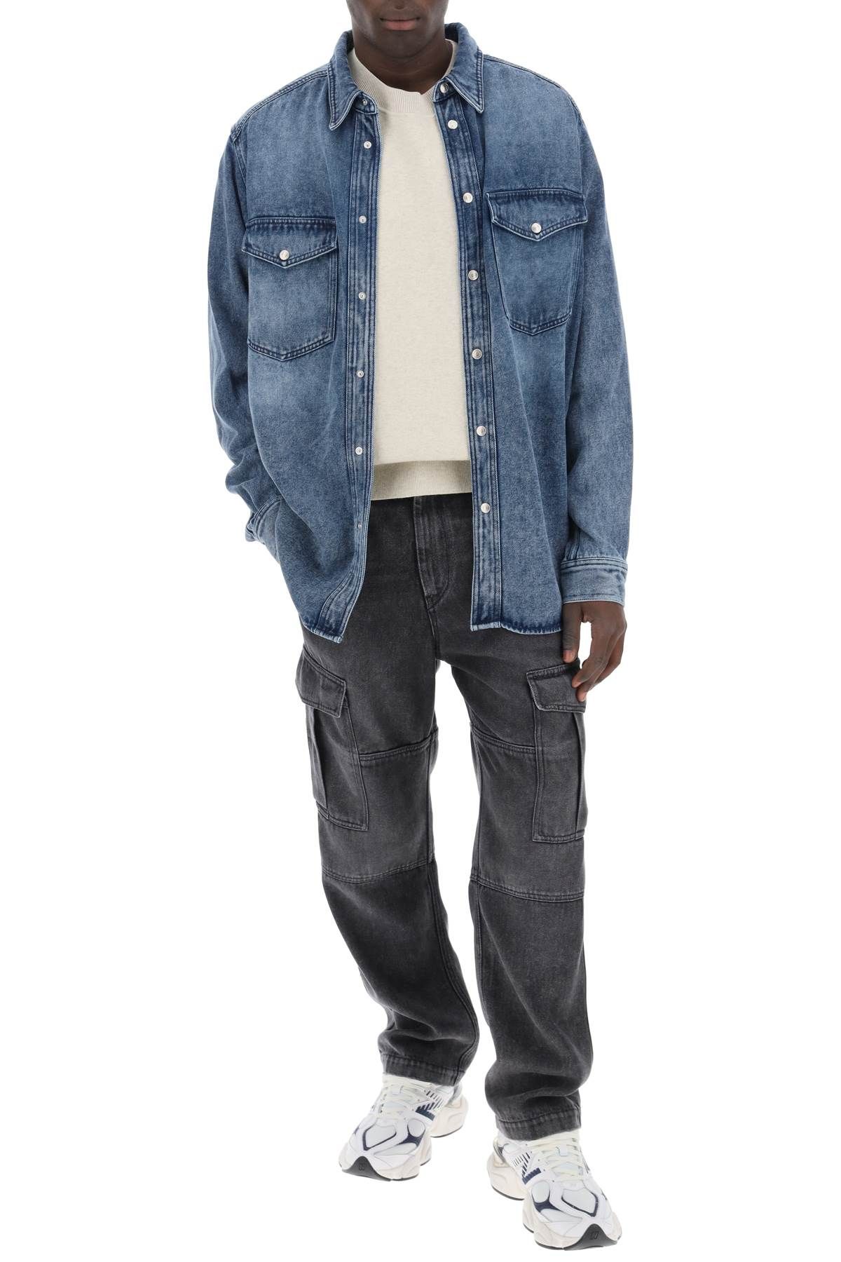 Shop Marant Tailly Denim Overshirt In Blue