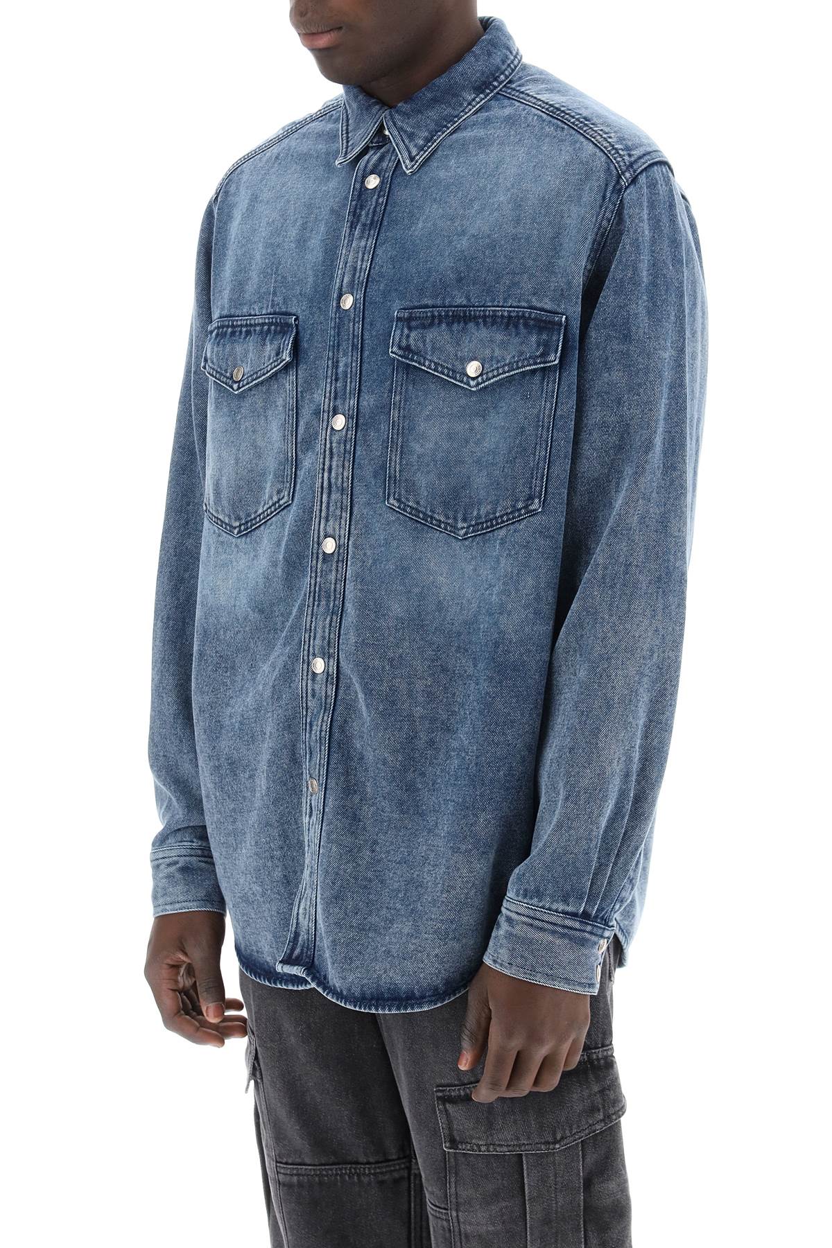 Shop Marant Tailly Denim Overshirt In Blue