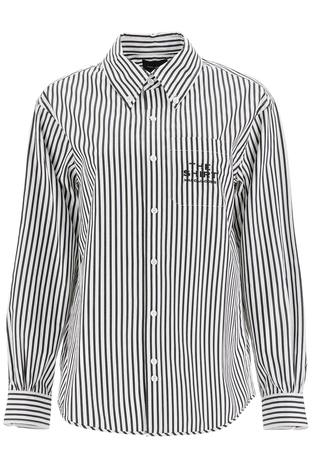 Shop Marc Jacobs Camicia The Striped Shirt In White