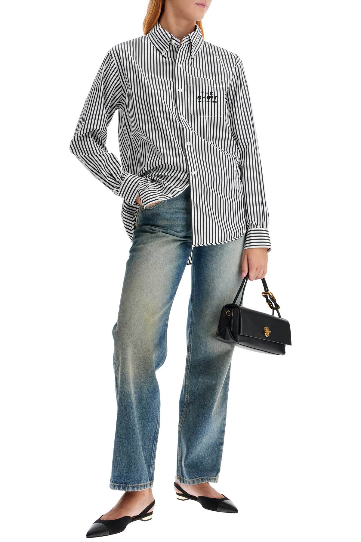 Shop Marc Jacobs Camicia The Striped Shirt In White