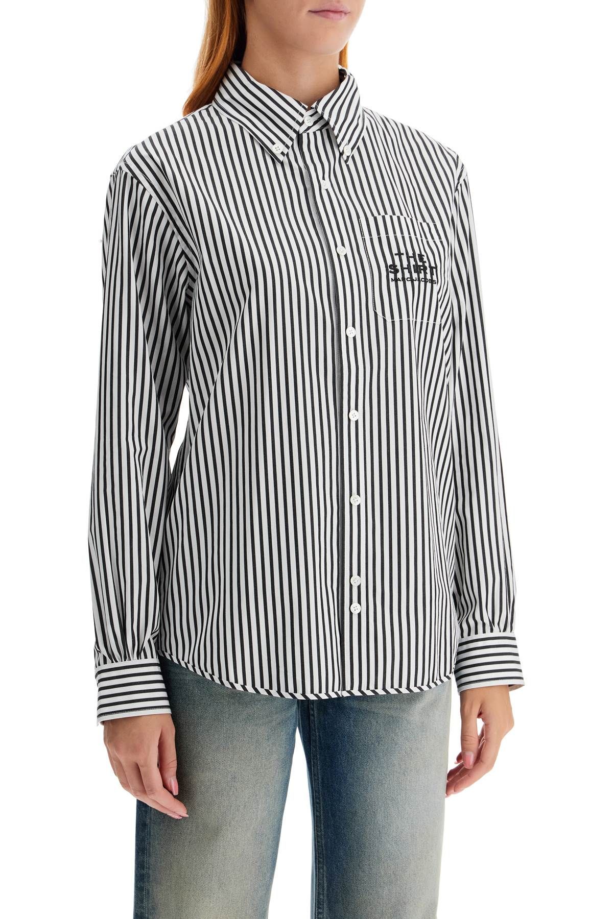 Shop Marc Jacobs Camicia The Striped Shirt In White