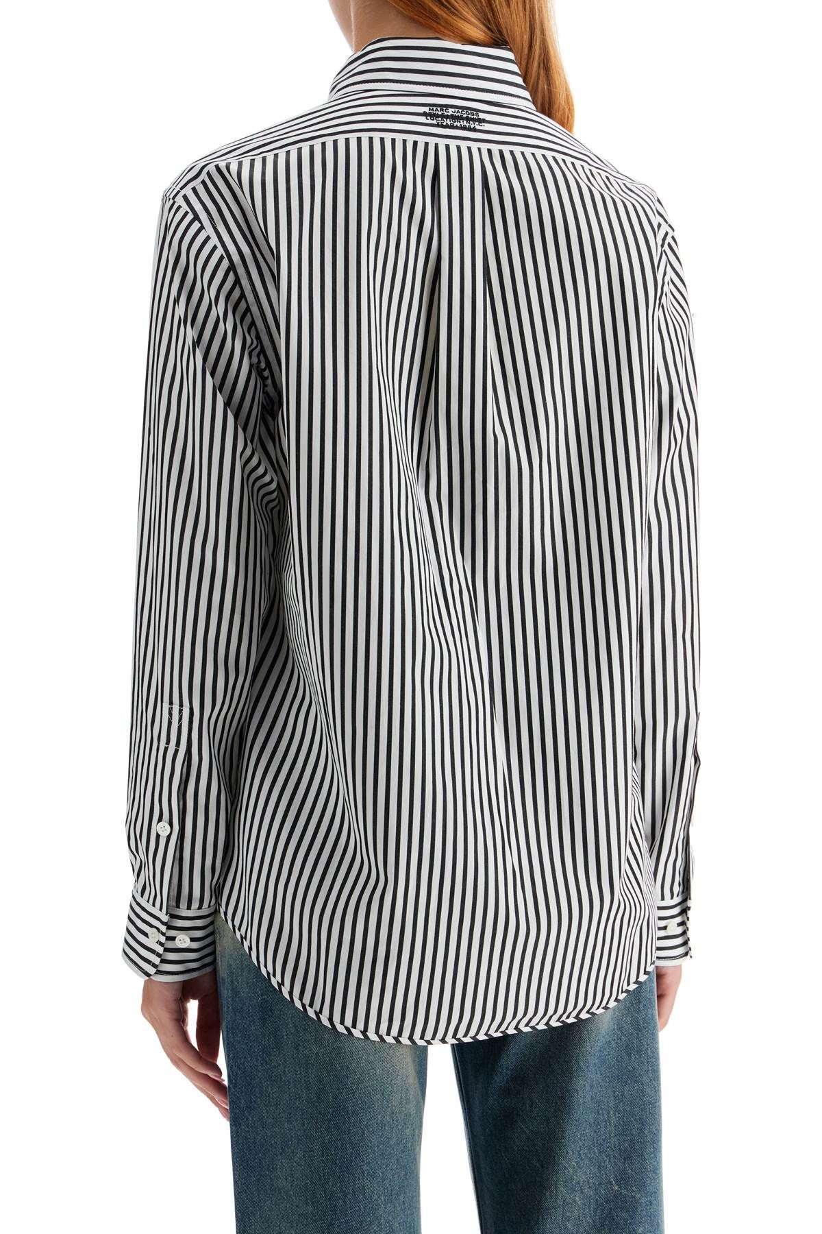 Shop Marc Jacobs Camicia The Striped Shirt In White