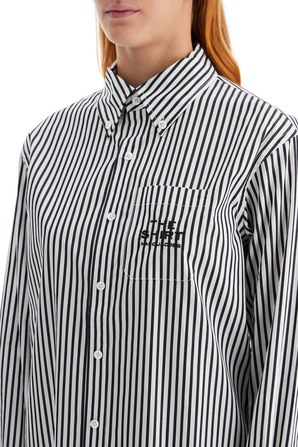 Shop Marc Jacobs Camicia The Striped Shirt In White