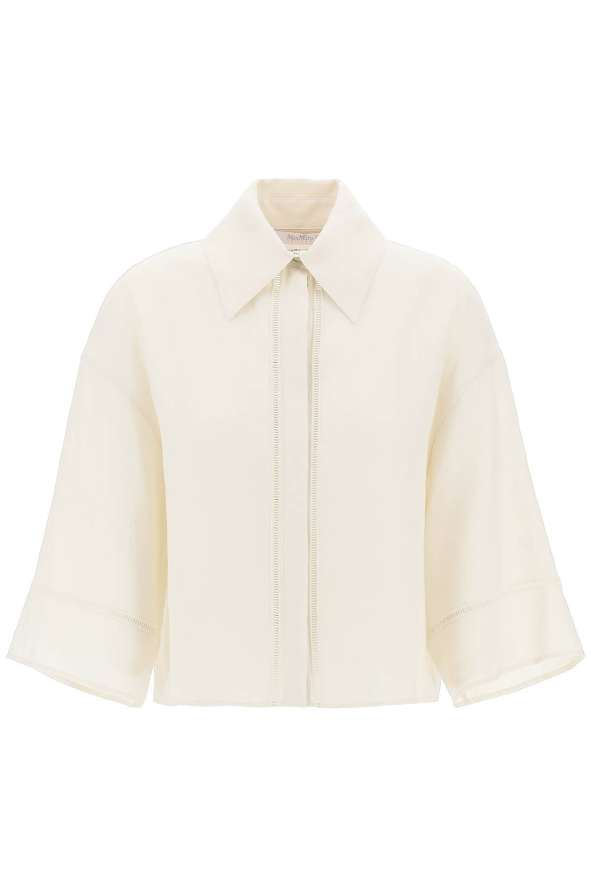 Shop Max Mara "robinia Linen Shirt For In White,neutro