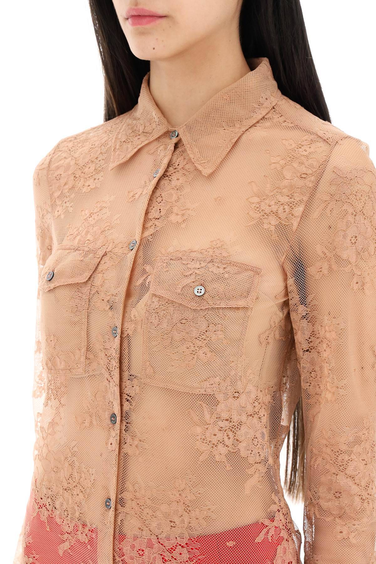 Shop N°21 Lace Shirt In Pink
