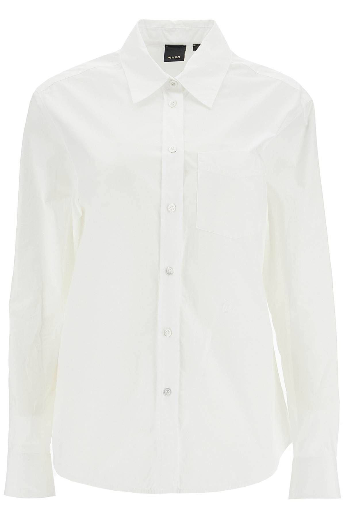 Shop Pinko Corea Poplin Shirt In White