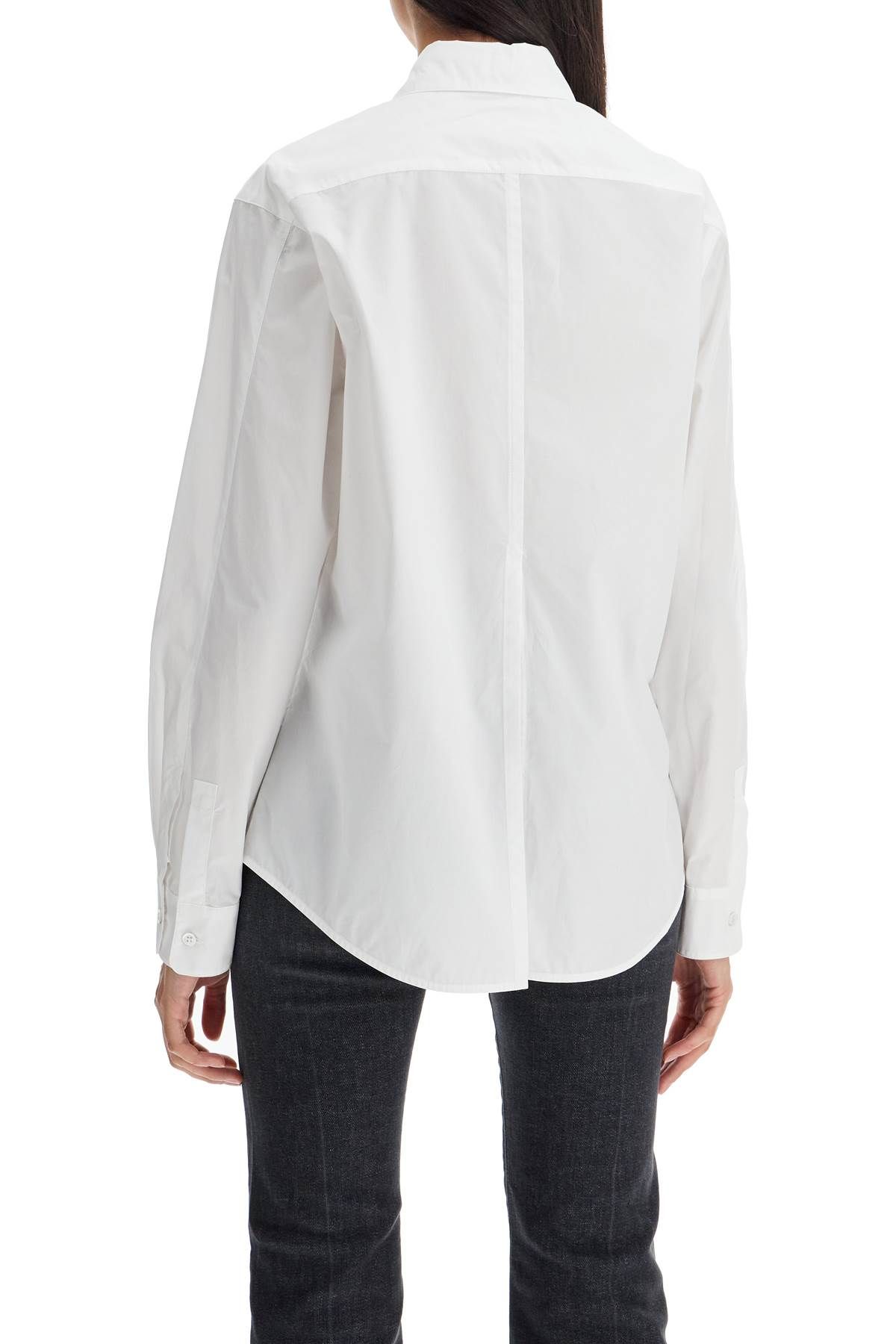 Shop Pinko Corea Poplin Shirt In White