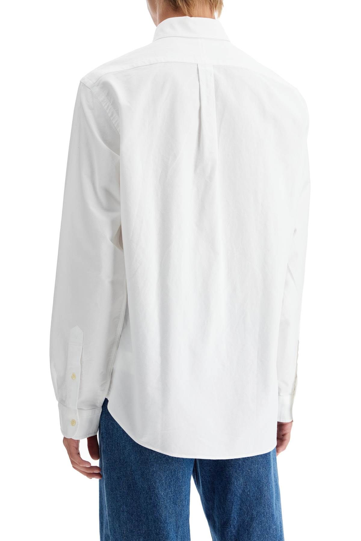 Shop Polo Ralph Lauren Custom Fit Cotton Oxford Shirt In White