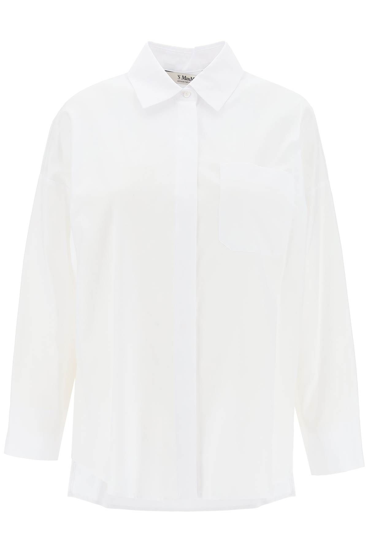 Shop 's Max Mara Cotton Oxford Shirt In White