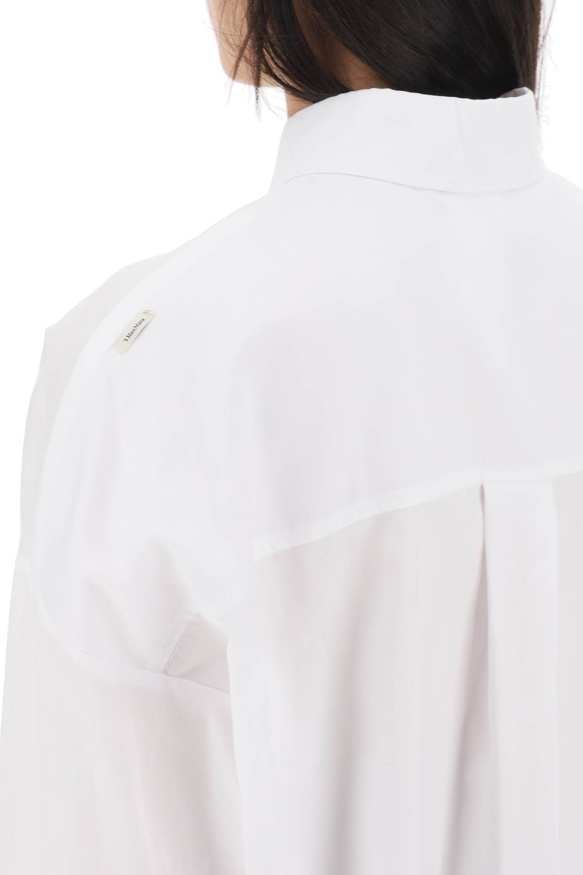Shop 's Max Mara Cotton Oxford Shirt In White