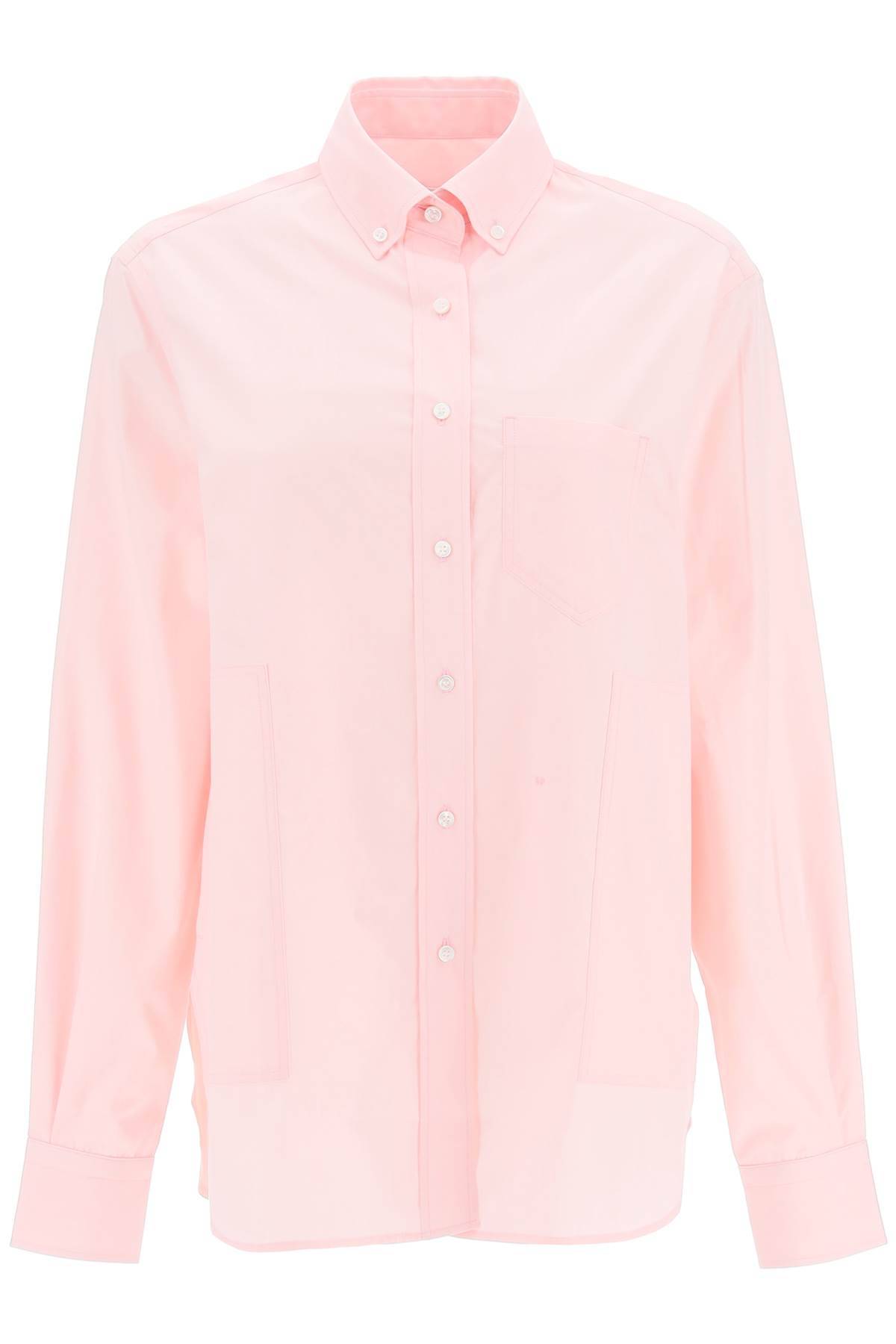 Shop Saks Potts 'william' Cotton Shirt In Pink