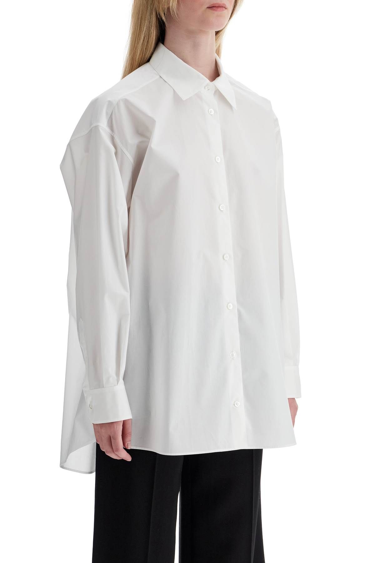 Shop The Row Luka Oversized Shirt In White