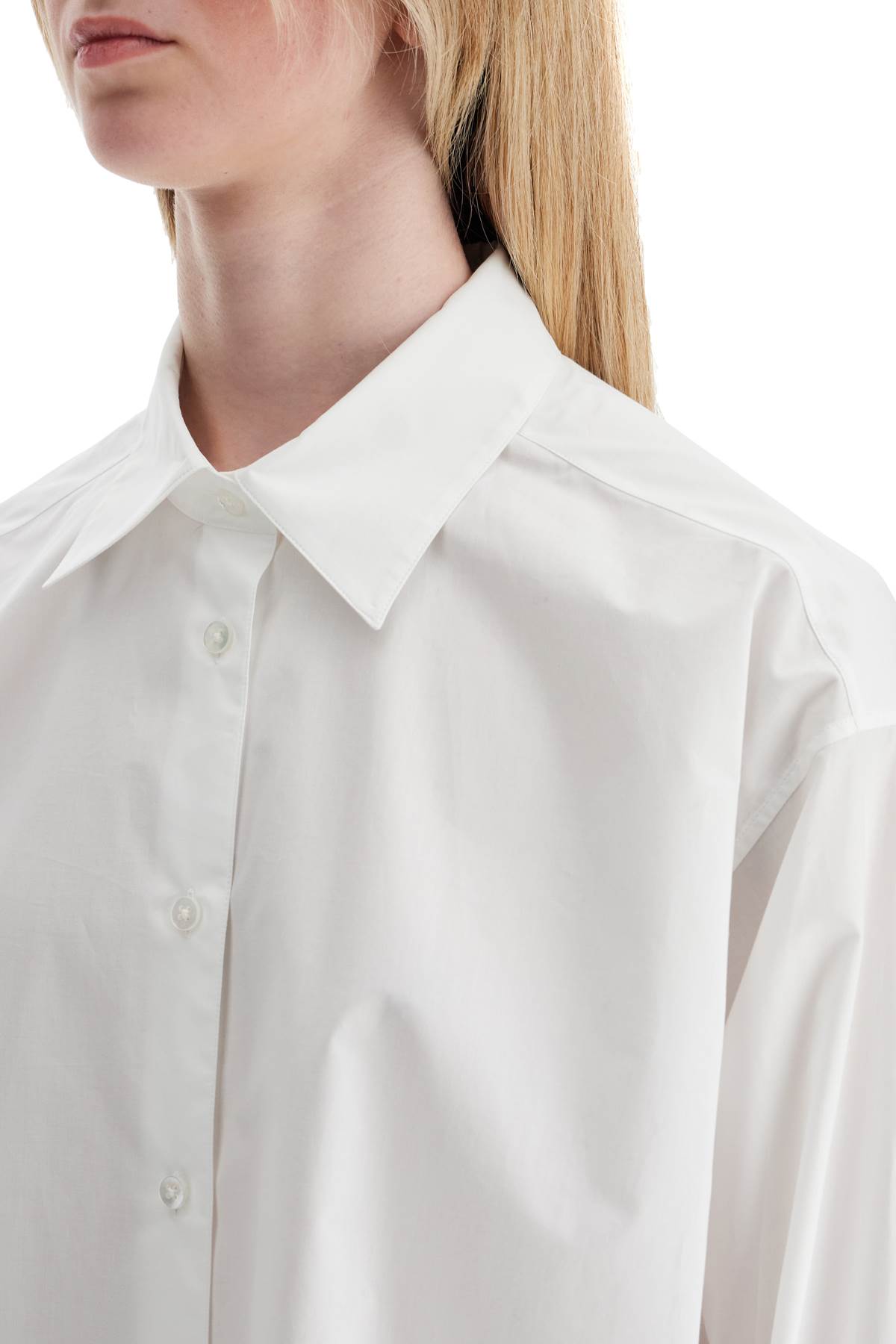 Shop The Row Luka Oversized Shirt In White