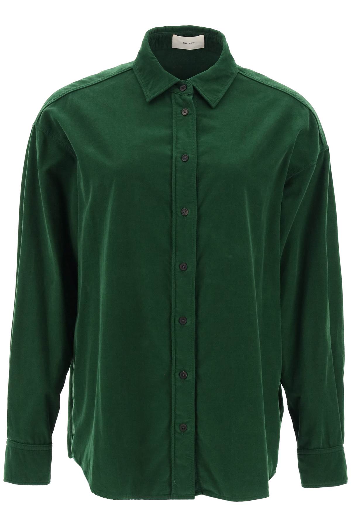 Shop The Row Corduroy Pen Shirt In Green