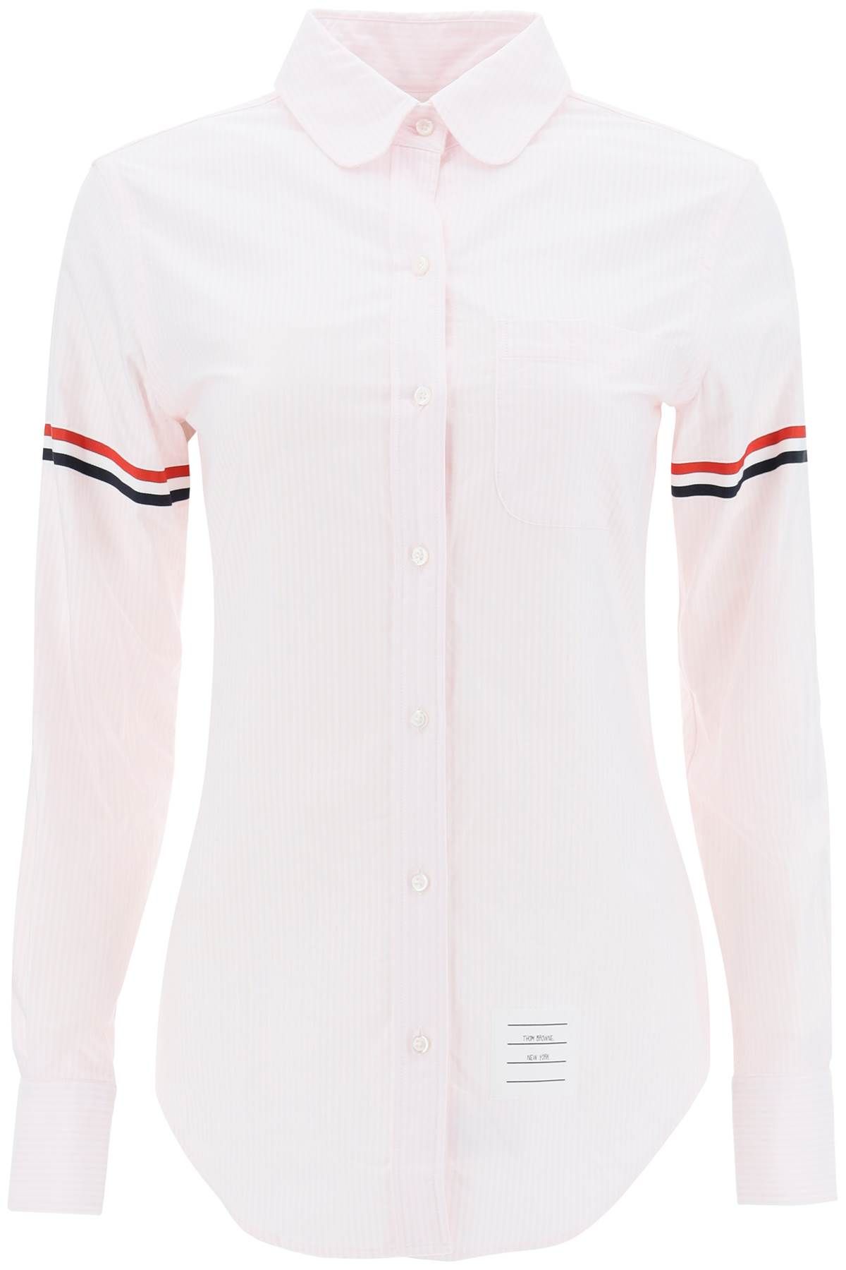 Shop Thom Browne Oxfor Cotton Shirt In Pink