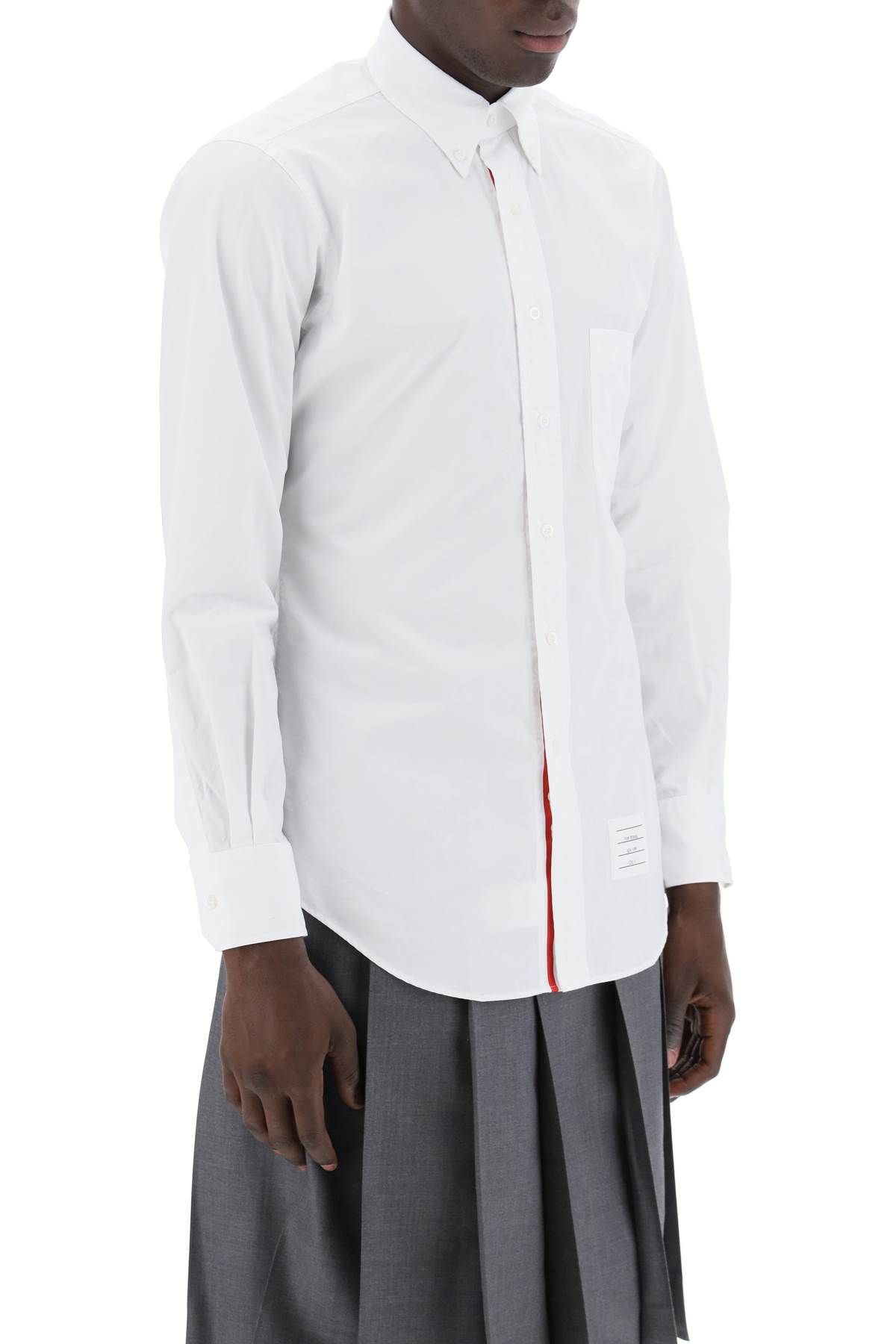 Shop Thom Browne Classic Poplin Shirt In White