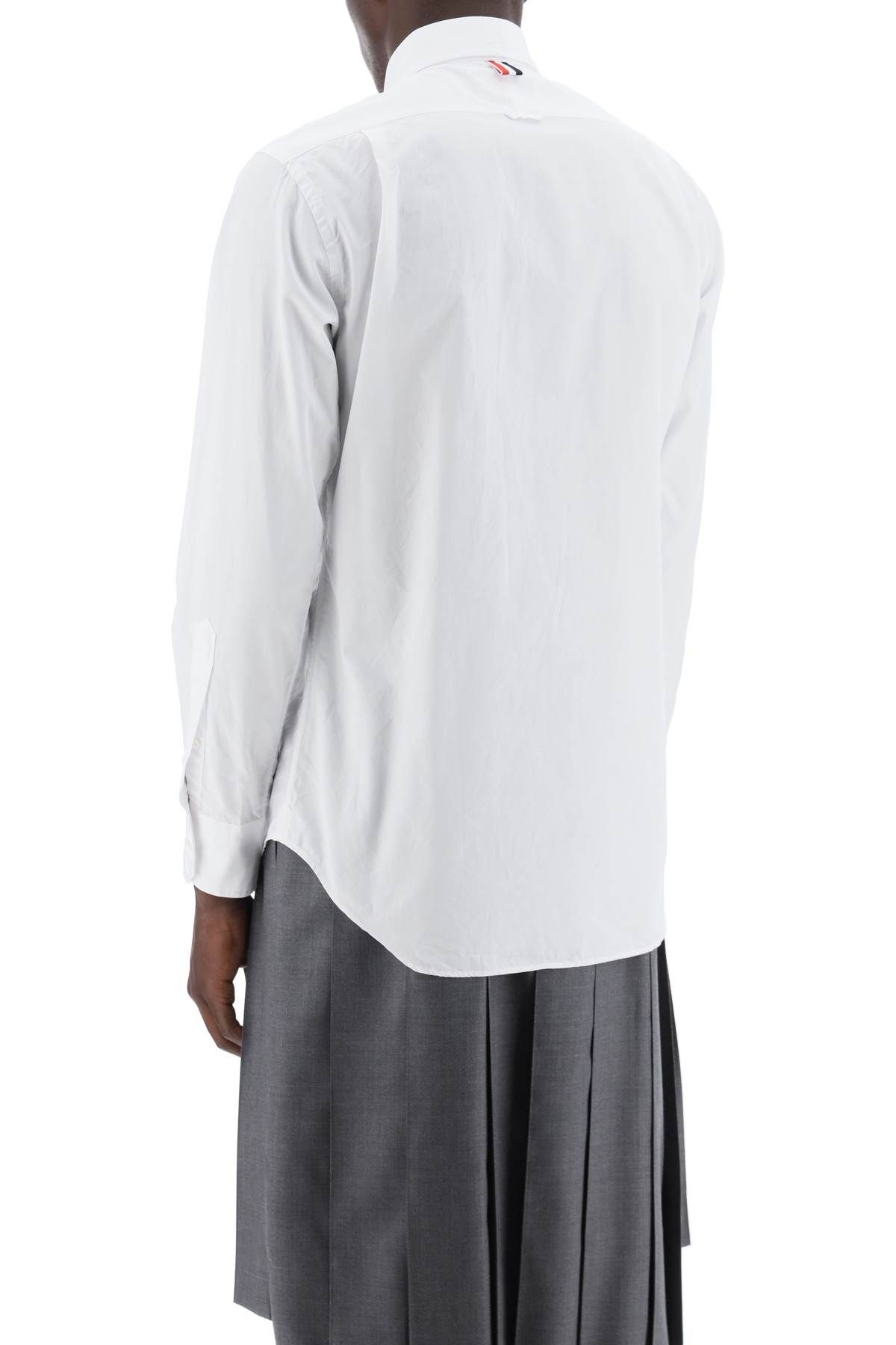 Shop Thom Browne Classic Poplin Shirt In White