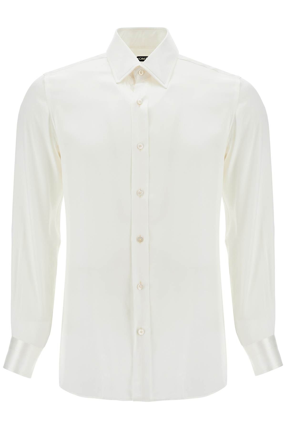 Shop Tom Ford Silk Slim Fit Shirt In White