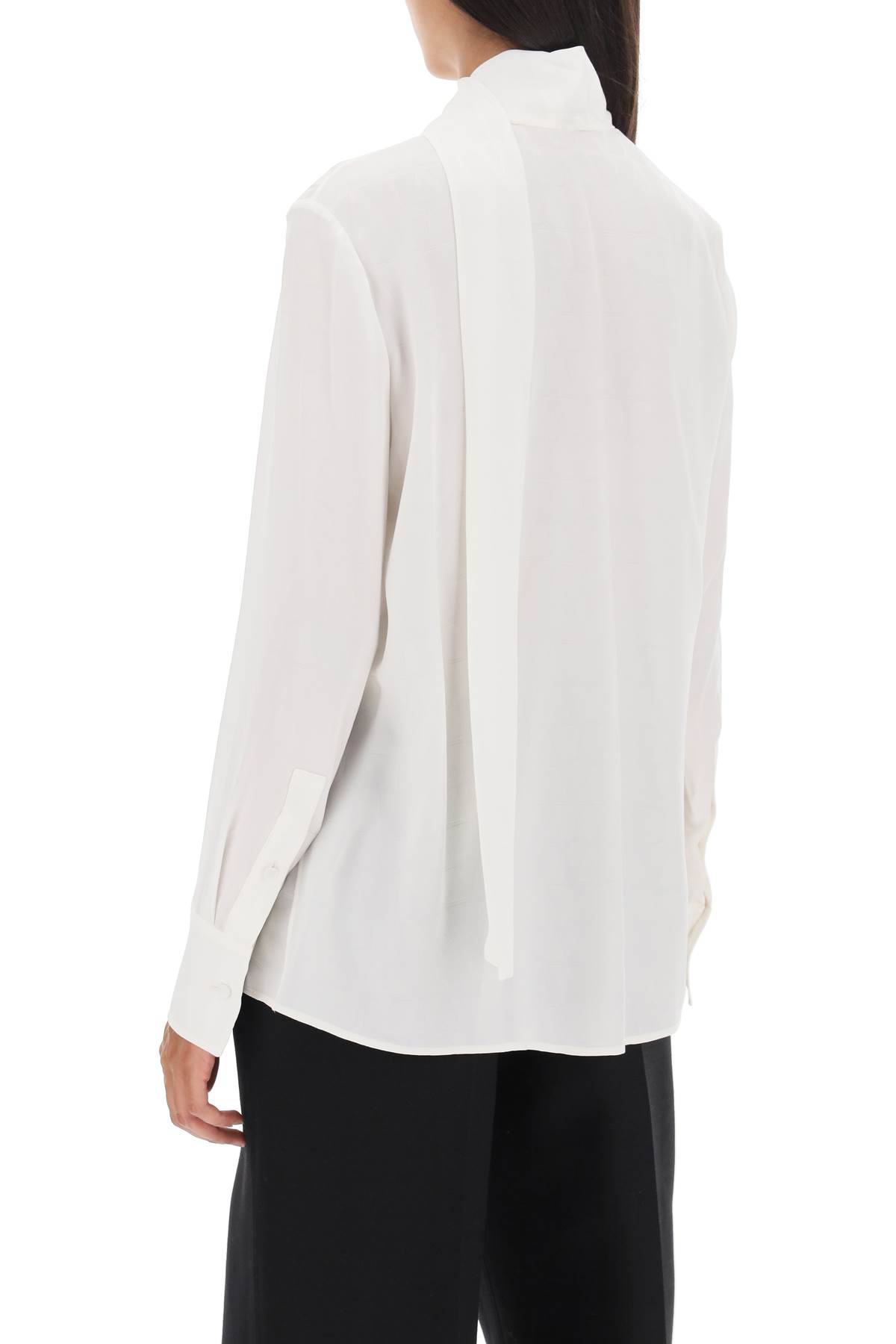 Shop Valentino Toile Iconographe Shirt In Silk Jacquard In White
