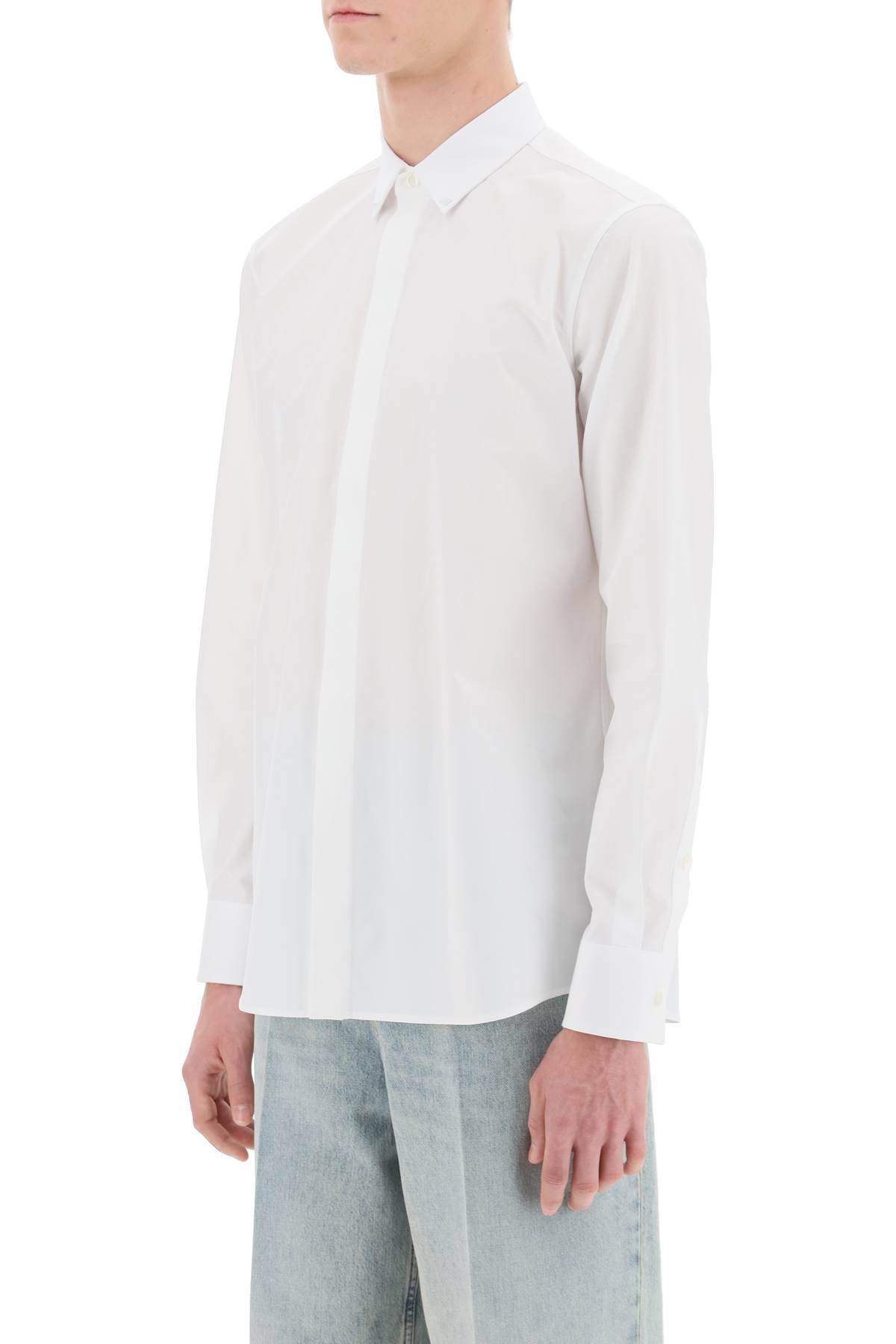 Shop Valentino Rockstud Unlimited Slim Fit Shirt In White