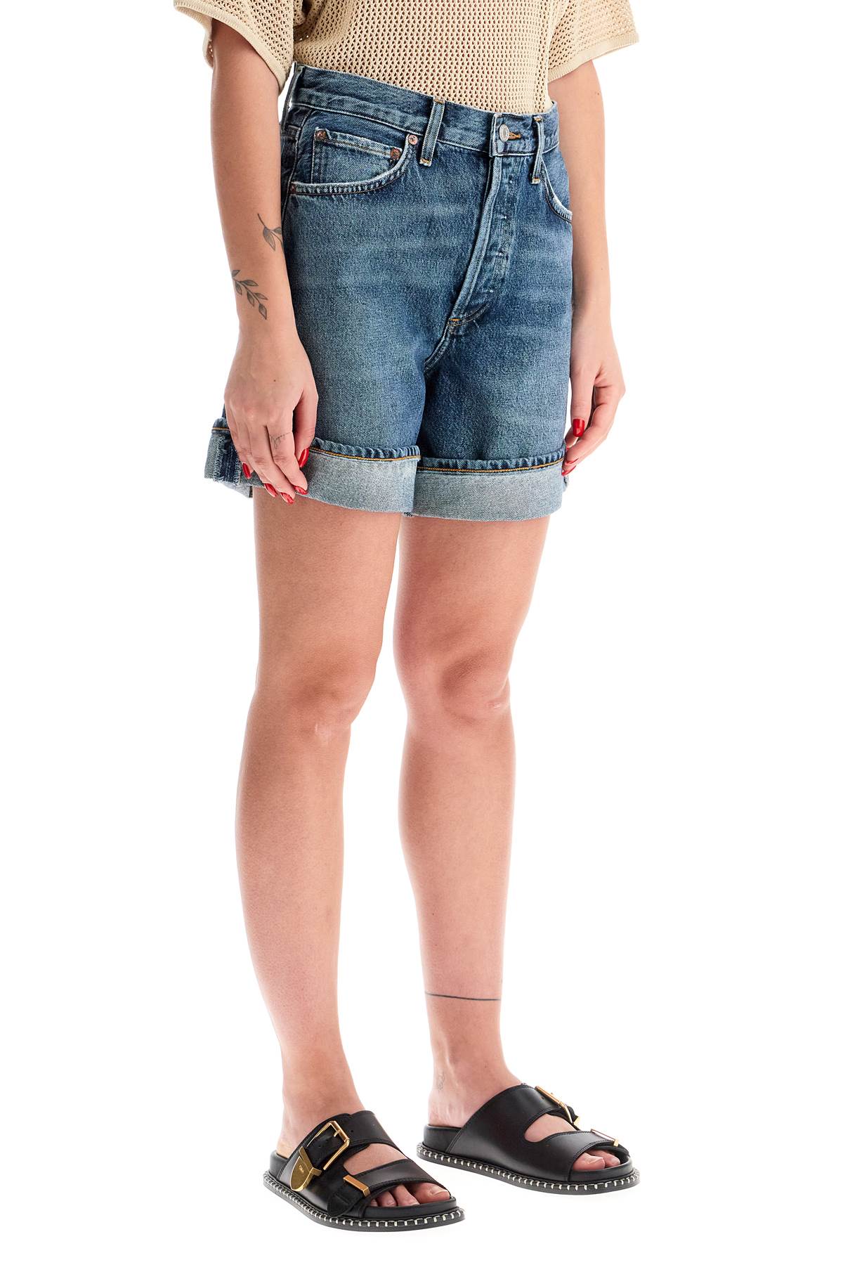 Shop Agolde Women's Denim Shorts For In Blue