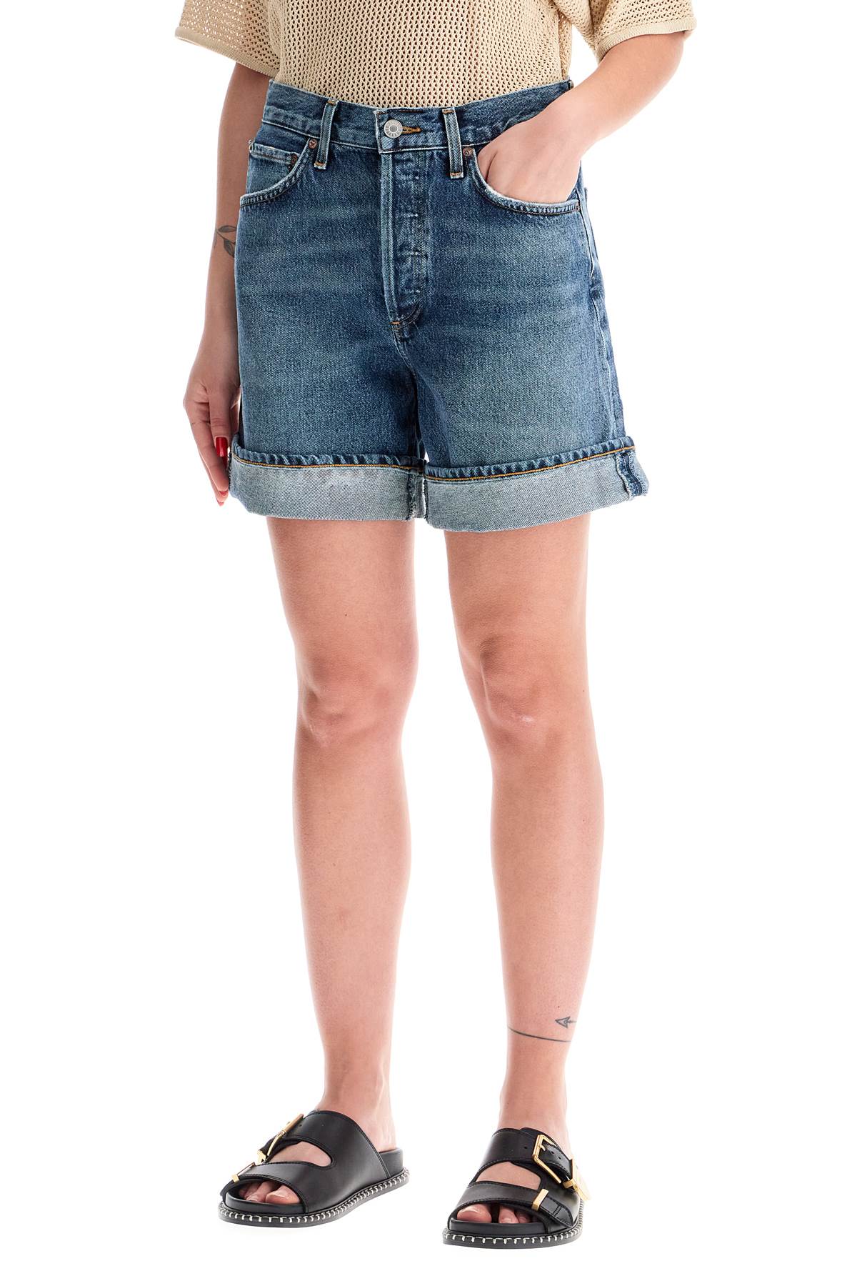 Shop Agolde Women's Denim Shorts For In Blue