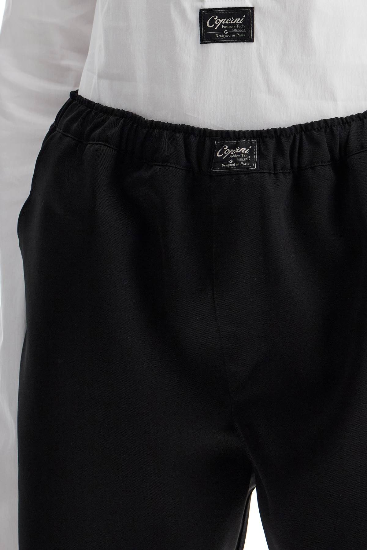 Shop Coperni Twill Boxer Shorts For Men In Black