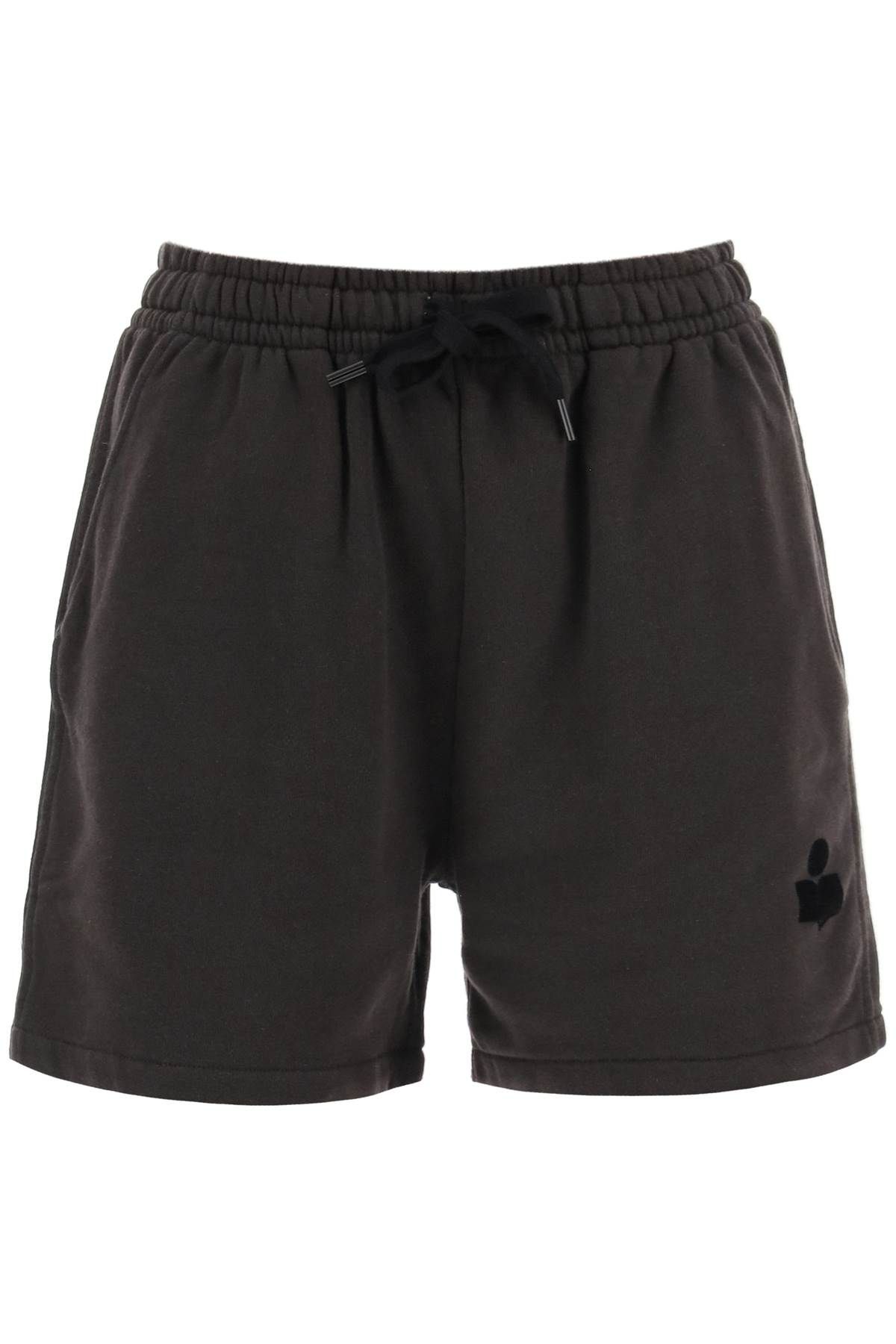 Shop Isabel Marant Étoile 'mirana' Sweatshorts In Black