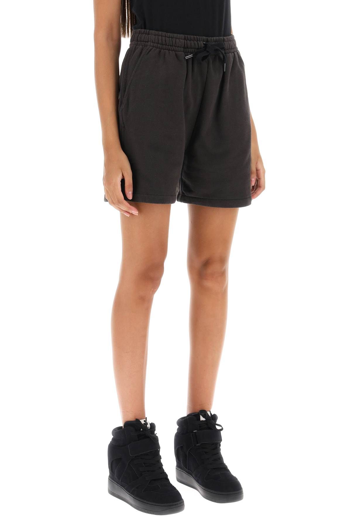 Shop Isabel Marant Étoile 'mirana' Sweatshorts In Black