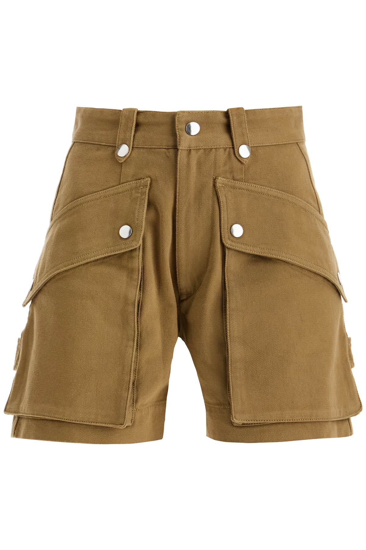 Shop Isabel Marant Étoile Denim Jemmy Shorts In Khaki