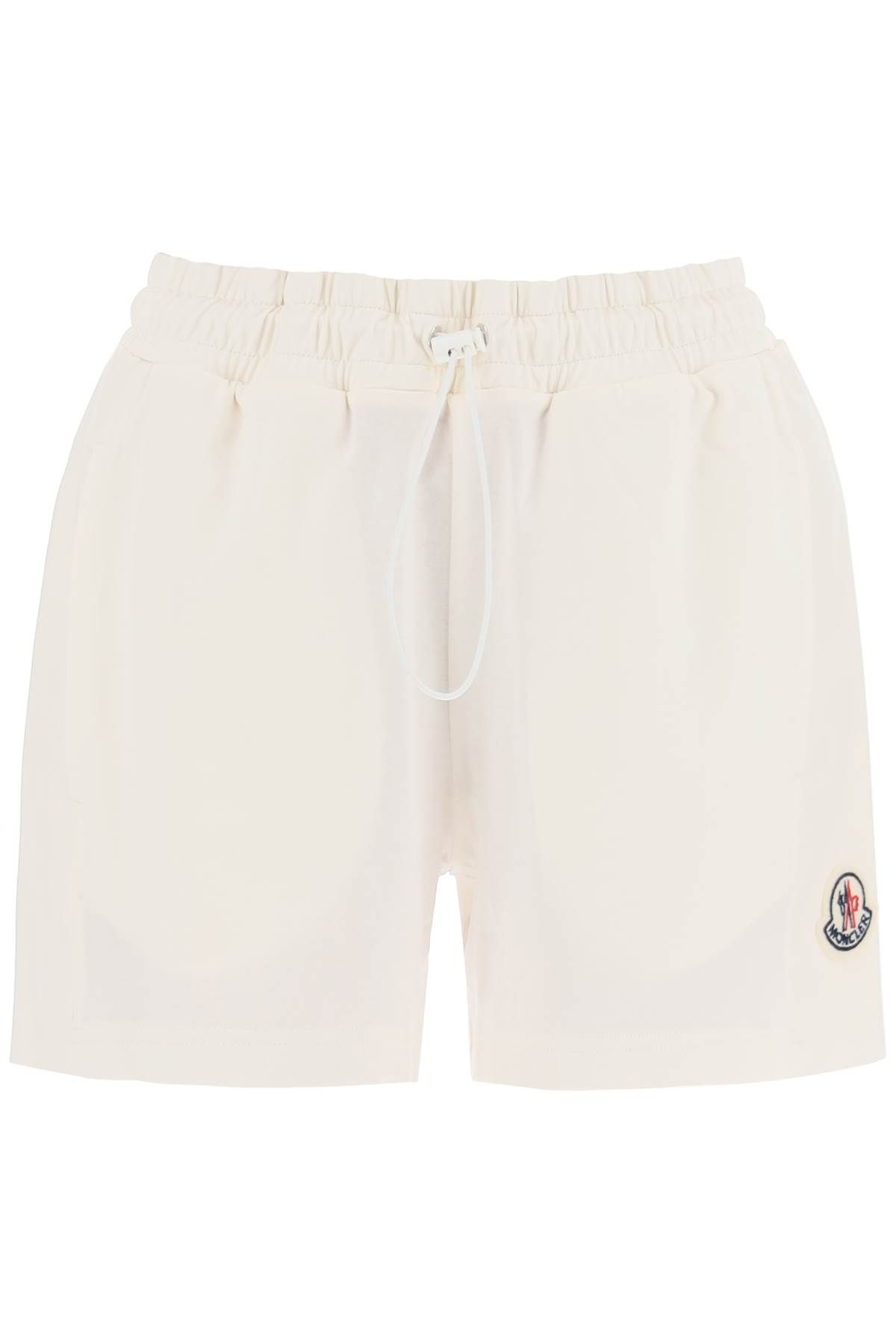 MONCLER SPORTY SHORTS WITH NYLON INSERTS
