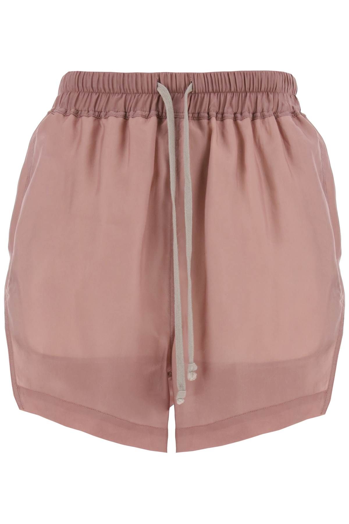 Shop Rick Owens Sporty Shorts In Cupro In Pink