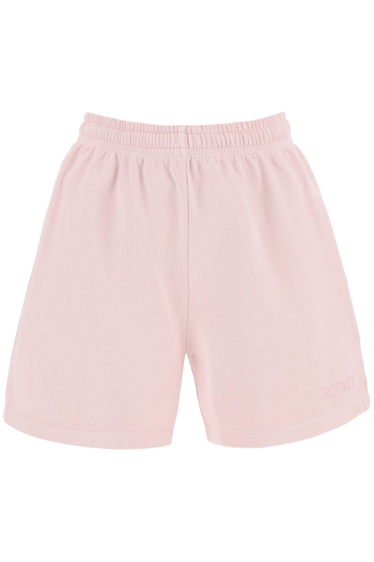 Shop Rotate Birger Christensen Organic Cotton Sports Shorts For Men In Pink