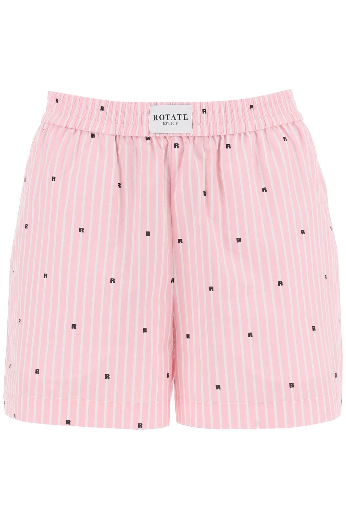 Shop Rotate Birger Christensen Organic Cotton Boxer Shorts For Men In Pink