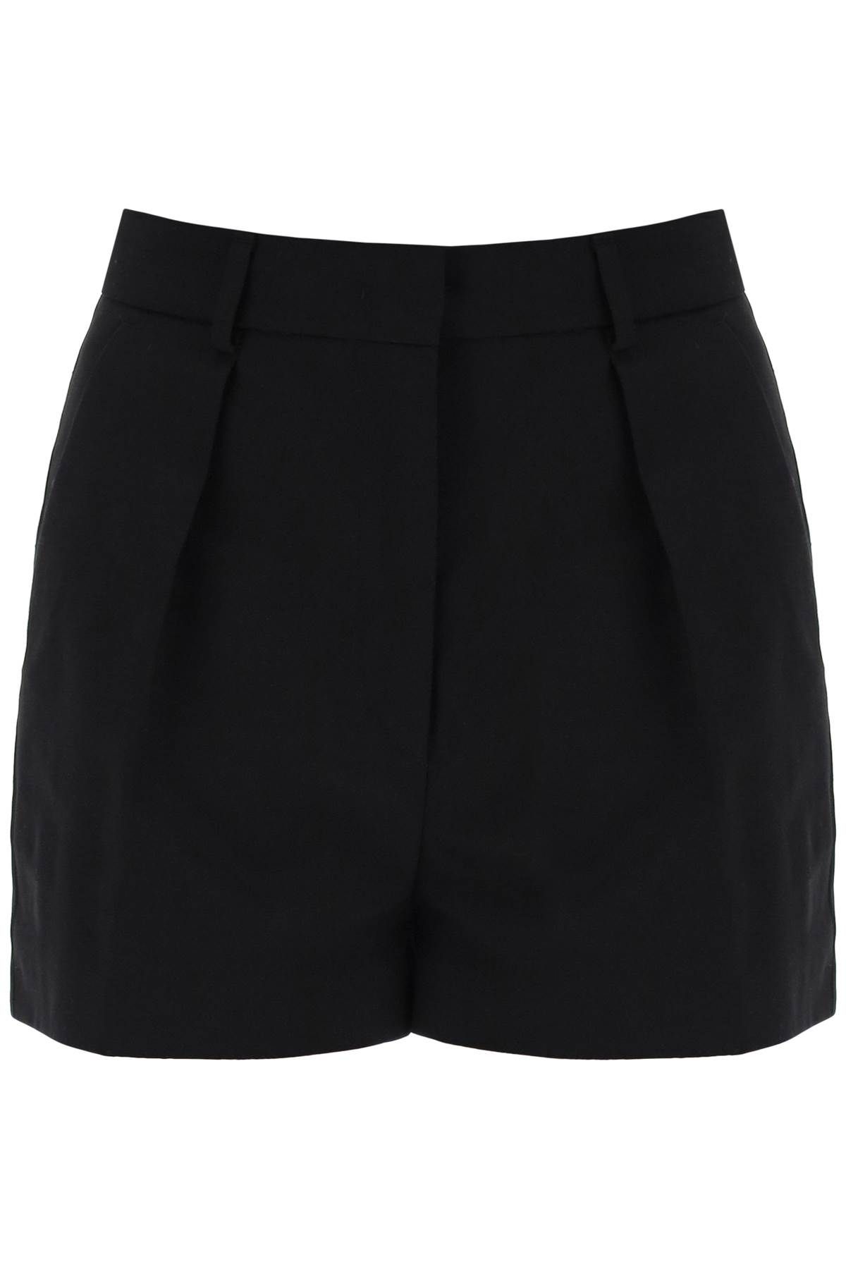 Shop Sportmax Cotton Gabardine Shorts For In Black